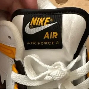 Nike Air Force II Low ‘White/Black-Pro Gold” 2004 m 8.5 NIKE AIR FORCE II (GS) 306527-101 WHITE/BLACK-PRO GOLD  main image 4